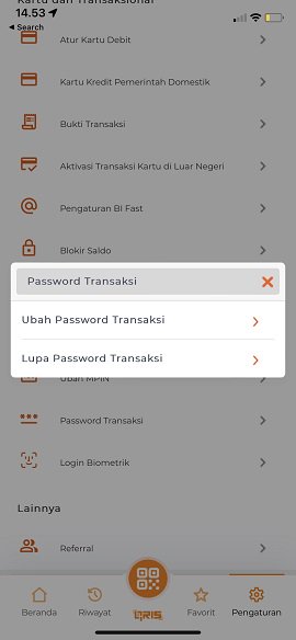 Flow Lupa Password Transaksi 3