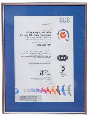 SNI ISO 9001:2015 Satisfactory Surveillance Audit