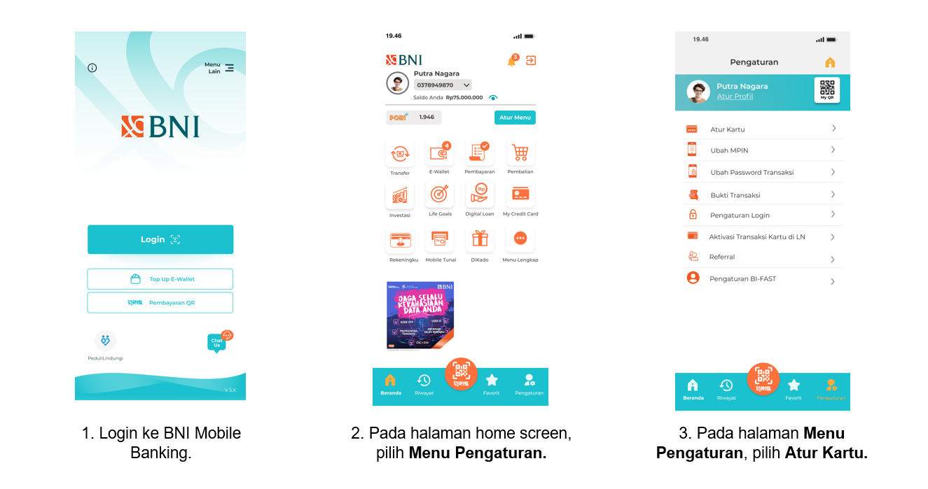Registrasi SMS Notifikasi BNI Mobile Banking