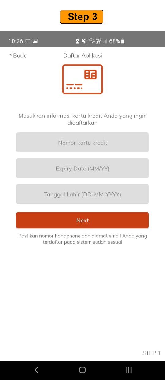 Cara Membuat User ID Step 3