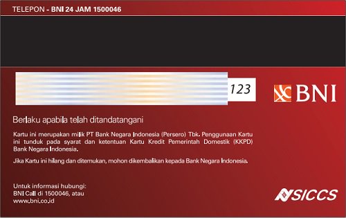 Kartu Kredit Pemerintah Domestik