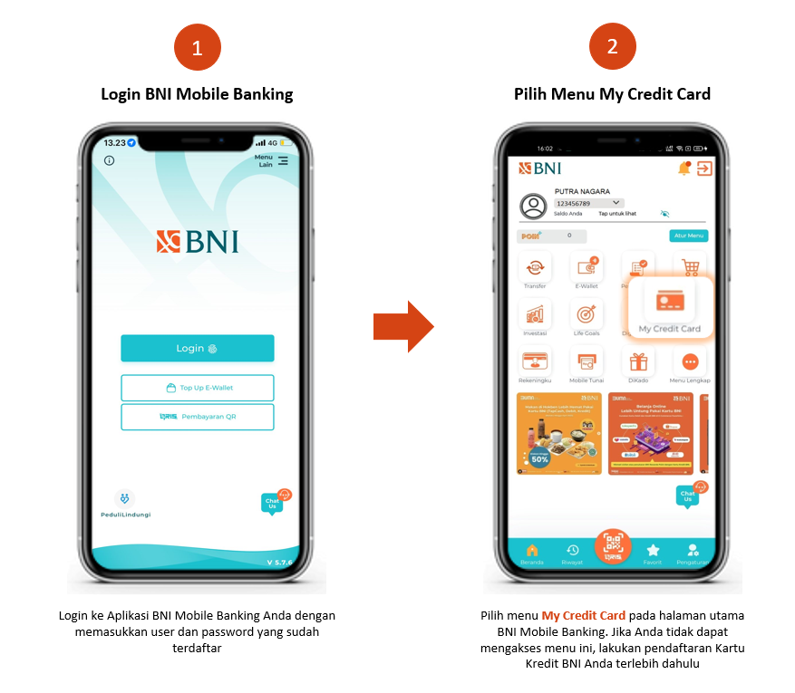 Ajukan Kenaikan Limit Kartu Kredit BNI di BNI Mobile Banking