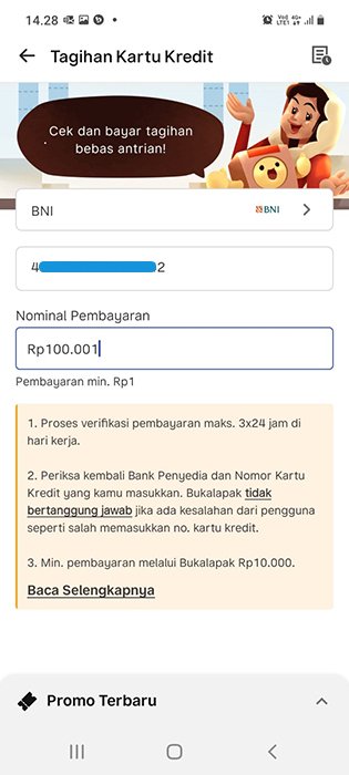 Pembayaran Melalui Bukalapak Step 3