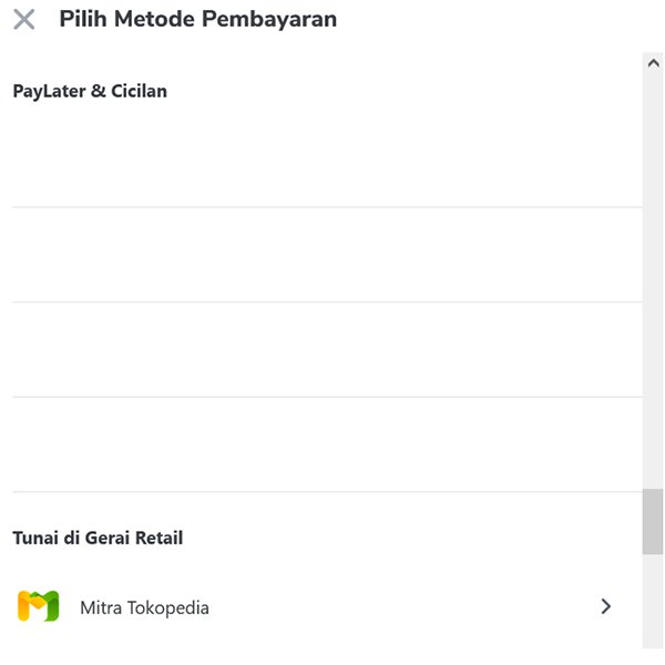 Pembayaran Melalui Tokopedia Step 11