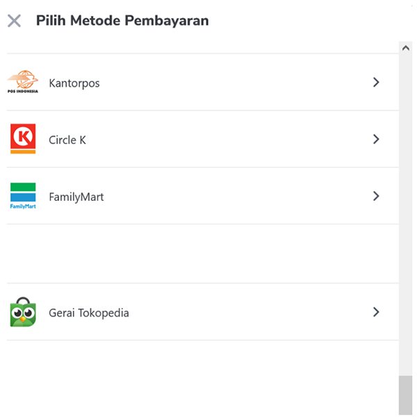Pembayaran Melalui Tokopedia Step 13