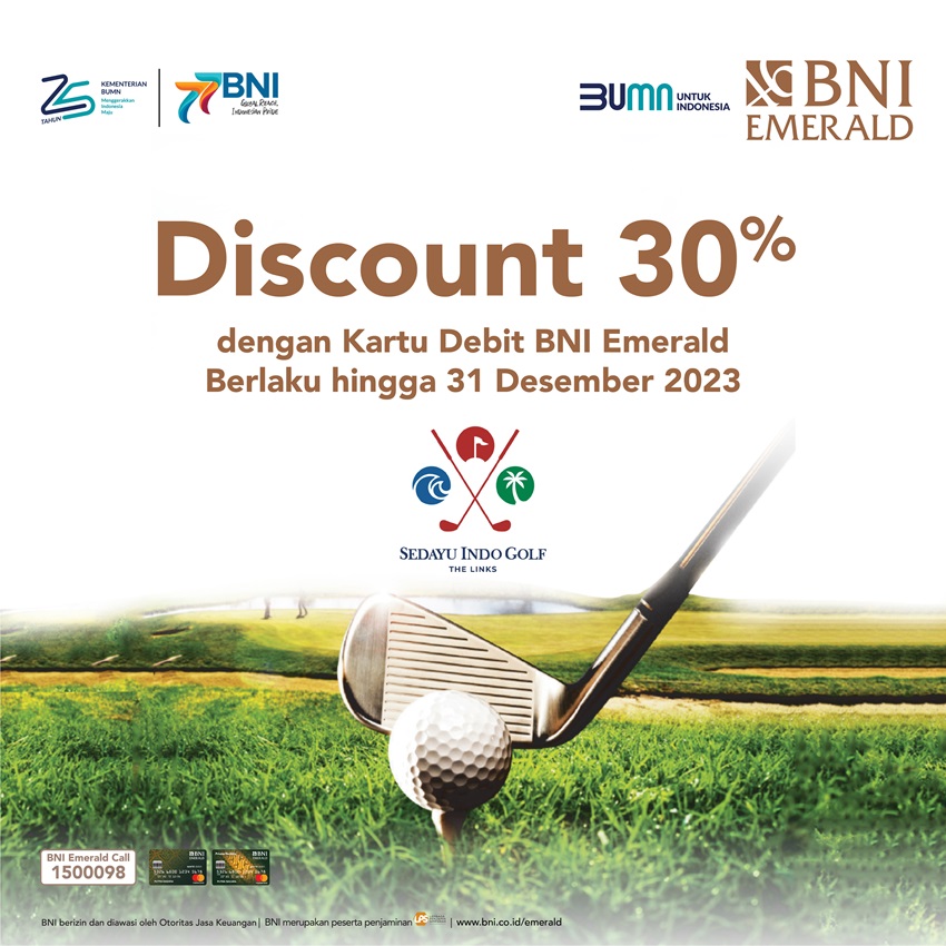 Promo Sedayu Indo Golf BNI Emerald