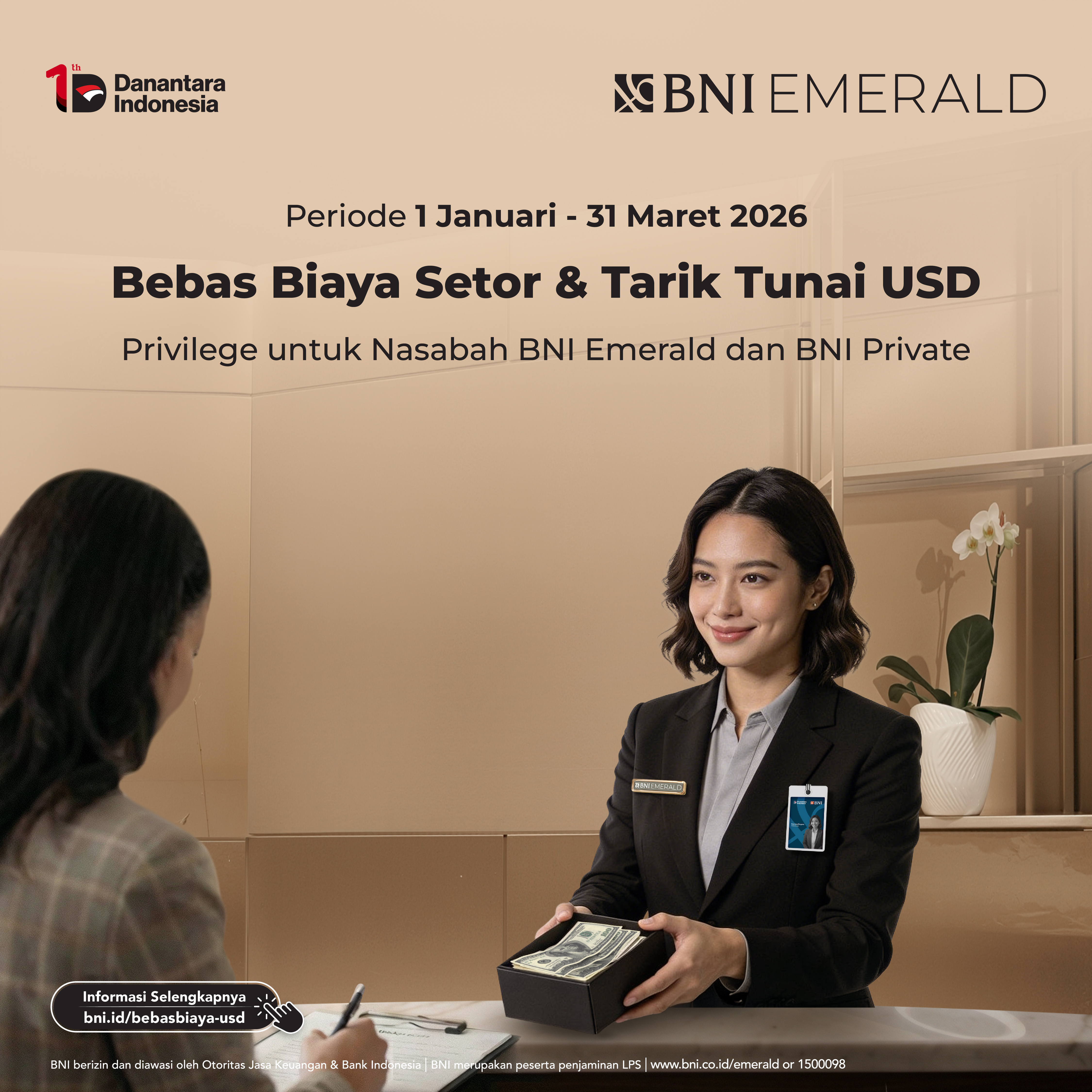 Privilege Special Tarif Setor - Tarik Tunai Valas